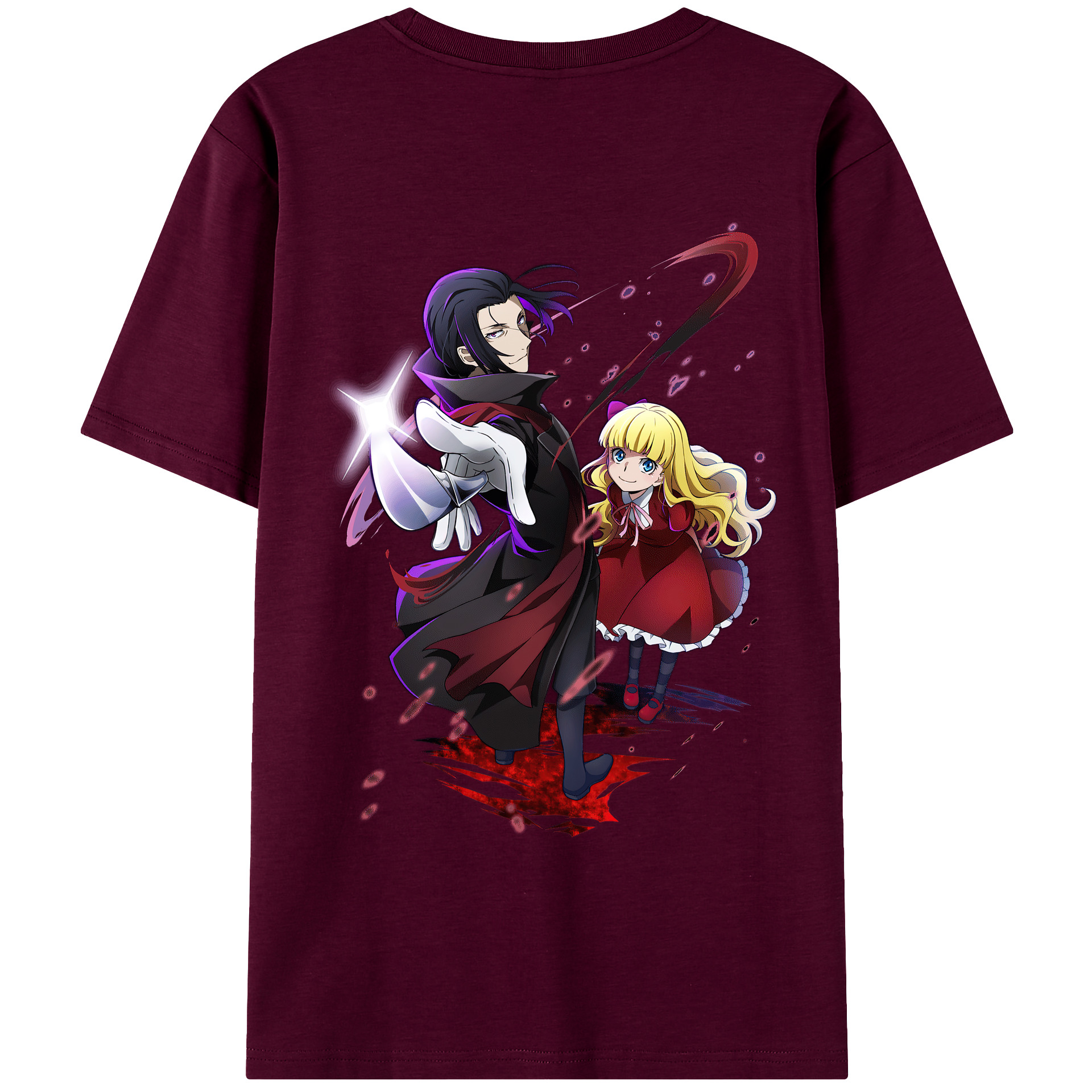 （画像用） 文豪ストレイドッグス Bungo Stray Dogs レディース半袖Tシャツ(バックプリント)